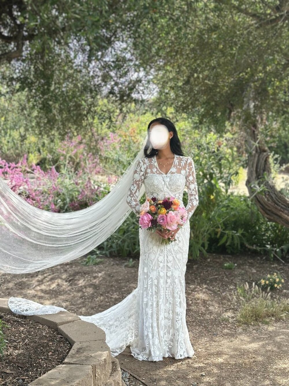 Rue De Seine Jericho Wedding Gown with Custom Topper